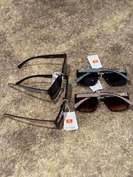 Sonnenbrille Glitzer, türkis und rosa